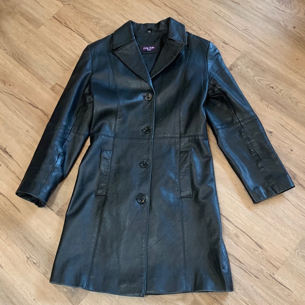 Leather Trench by Carrie Hoxton London - real leather trench coat